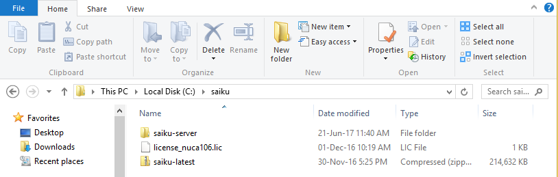 saiku folder