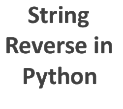 Reverse String in Python